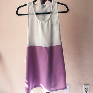 Color block shift dress